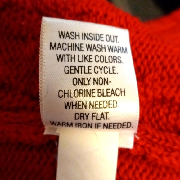 CROFT & BARROW Red Pullover Sweater Size XL - Picture 5 of 6